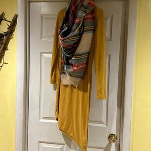 Womens Lulus dress and blanket scarf combo